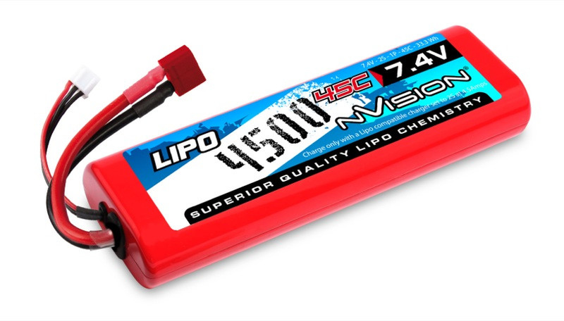 nVision NVO1109 Lithium Polymer 4500mAh 7.4V rechargeable battery