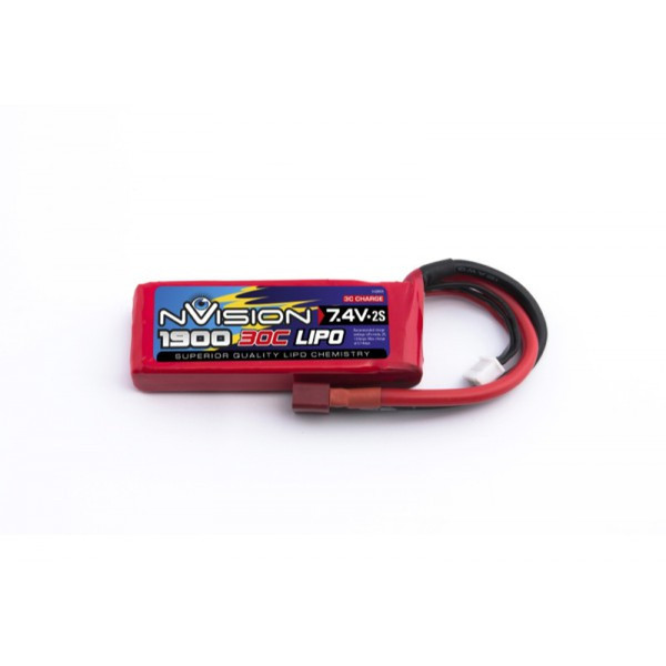 nVision NVO1802 Lithium Polymer 1900mAh 7.4V rechargeable battery
