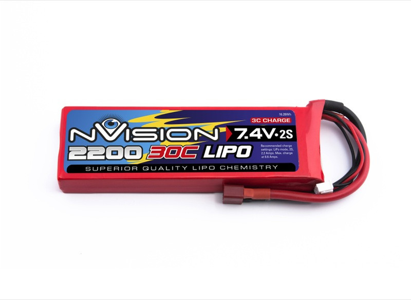 nVision NVO1803 Lithium Polymer 2200mAh 7.4V rechargeable battery