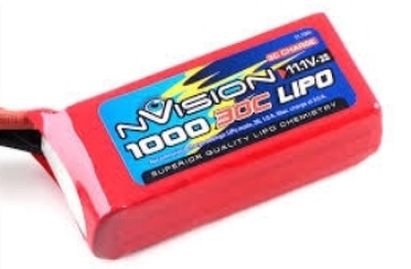 nVision NVO1807 Lithium Polymer 1000mAh 11.1V rechargeable battery