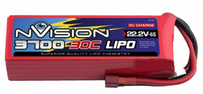 nVision NVO1817 Lithium Polymer 3700mAh 22.2V rechargeable battery