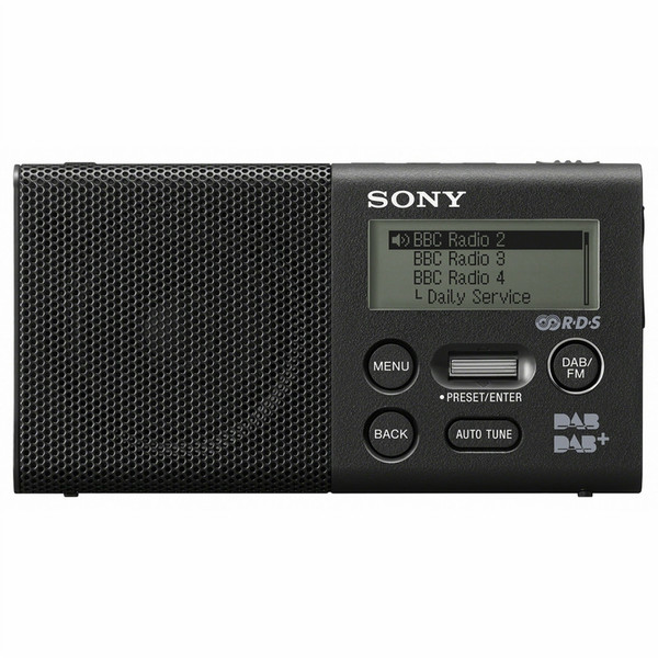 Sony XDRP1DBPB.CE7 Портативный Цифровой Черный радиоприемник