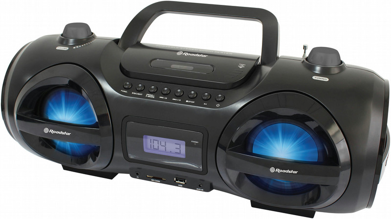 Roadstar CDR-485US/BK Portable CD player Schwarz CD-Spieler