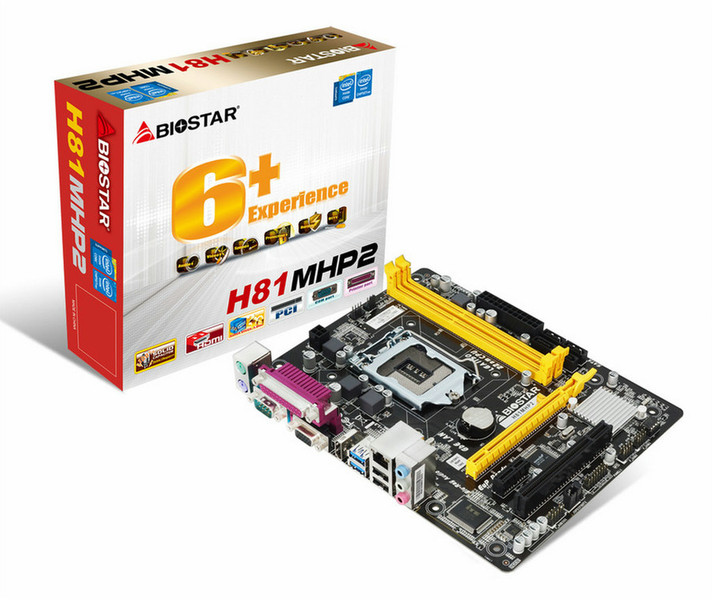 Biostar H81MHP2 Intel H81 Socket H3 (LGA 1150) Micro ATX motherboard