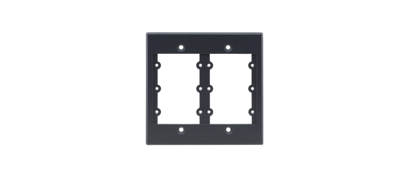 Kramer Electronics FRAME-2G Black switch plate/outlet cover