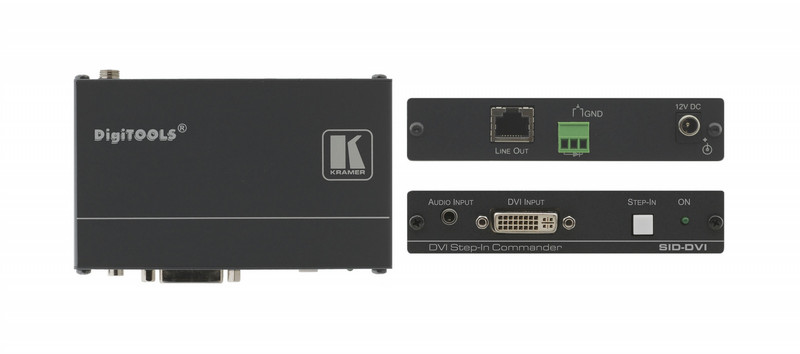 Kramer Electronics SID-DVI AV transmitter Schwarz Audio-/Video-Leistungsverstärker