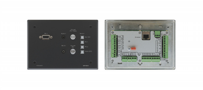 Kramer Electronics WP-501 Черный рамка для розетки/выключателя