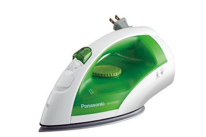 Panasonic NIE250TR Edelstahl-Bügelsohle Grün, Weiß Bügeleisen