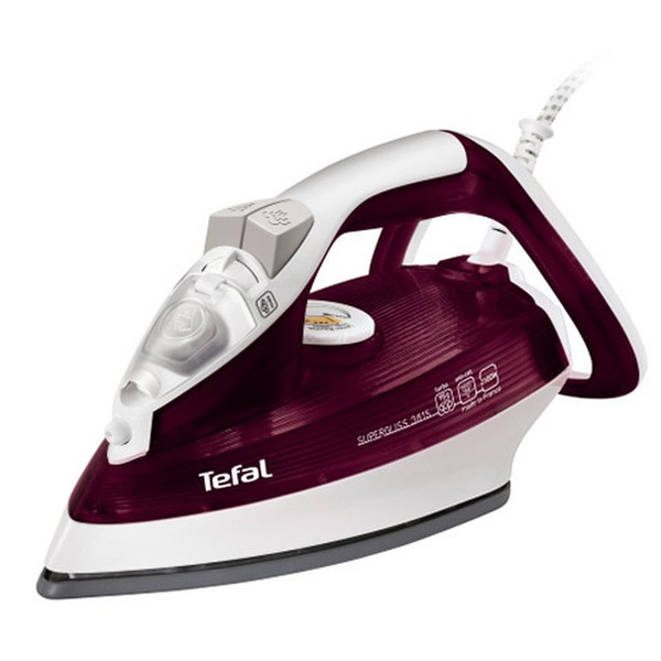 Tefal Supergliss 3815 Dry & Steam iron Ultragliss soleplate 2100W Red,White