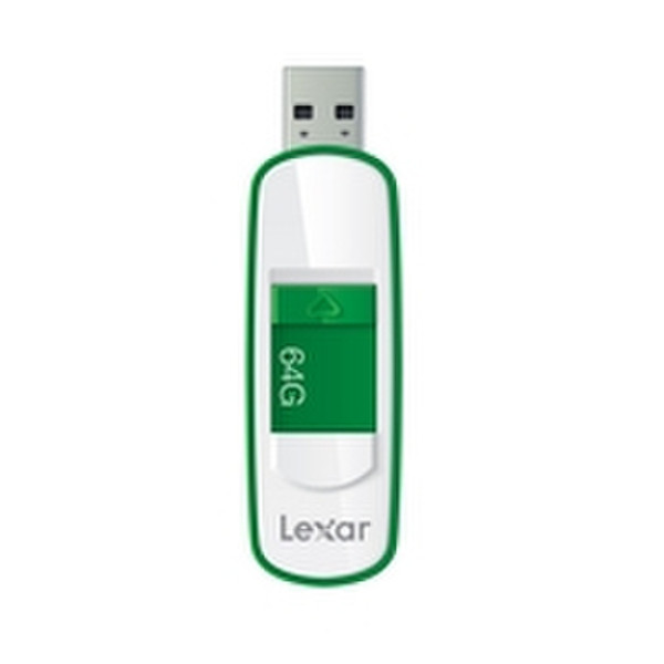 Lexar JumpDrive S75 64GB 64GB USB 3.0 (3.1 Gen 1) Typ A Grün, Weiß USB-Stick