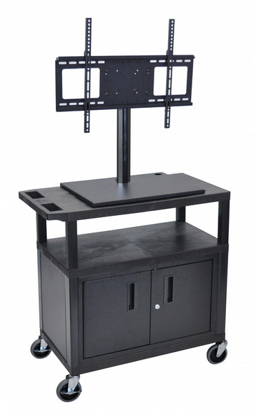Luxor ET34CE-B Flat panel Multimedia cart Черный multimedia cart/stand