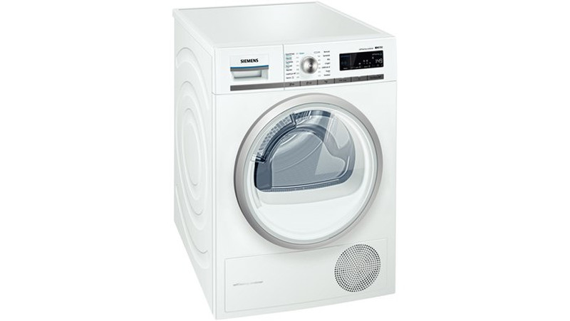 Siemens WT45W5R9DN Отдельностоящий Фронтальная загрузка 9кг A++ Белый сушилка для белья