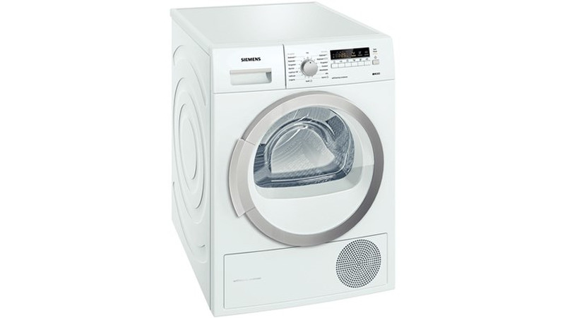 Siemens WT46W248DN freestanding Front-load 8kg A++ White tumble dryer