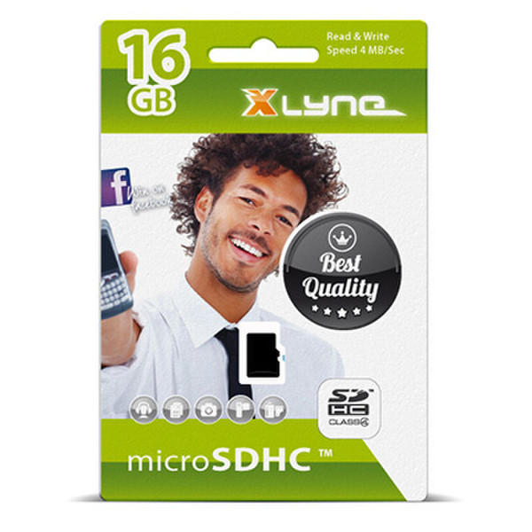 xlyne Micro SD 16GB Class 4 16ГБ MicroSDHC Class 4 карта памяти