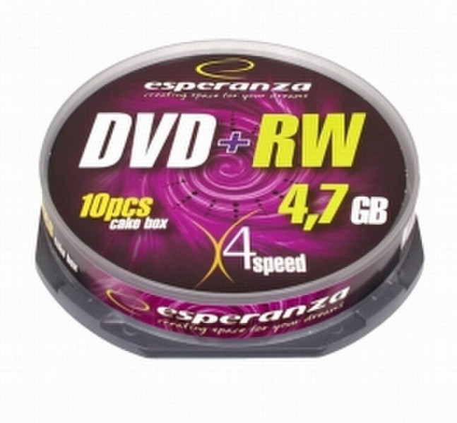 Esperanza 1022 4.7GB DVD+RW 10Stück(e) DVD-Rohling