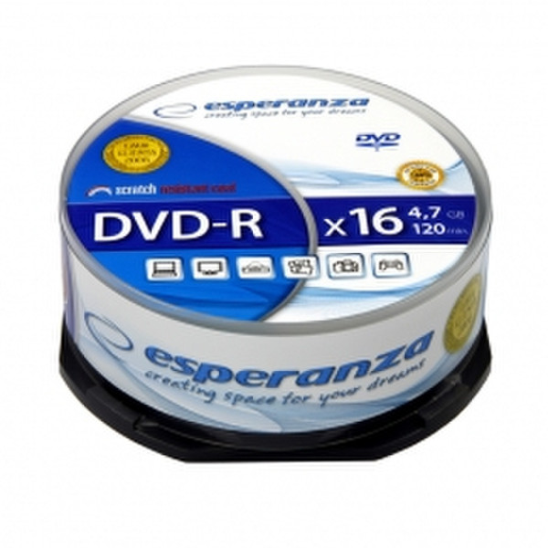 Esperanza 1110 4.7ГБ DVD-R 25шт чистый DVD
