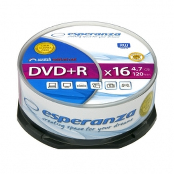 Esperanza 1116 4.7ГБ DVD+R 25шт чистый DVD