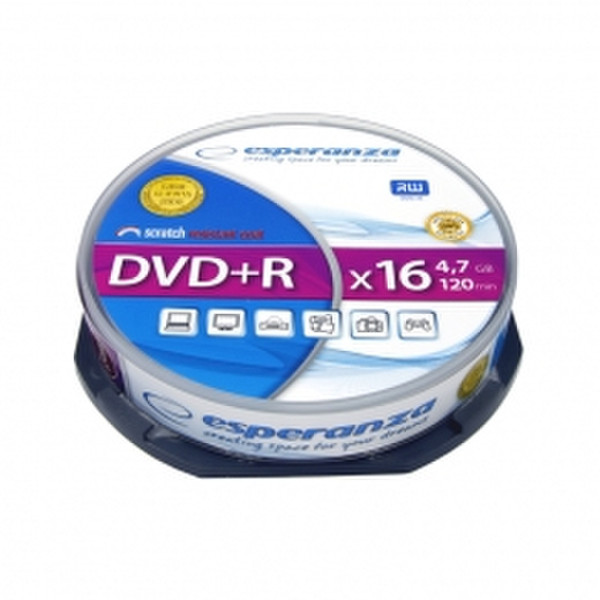 Esperanza 1117 4.7ГБ DVD+R 10шт чистый DVD