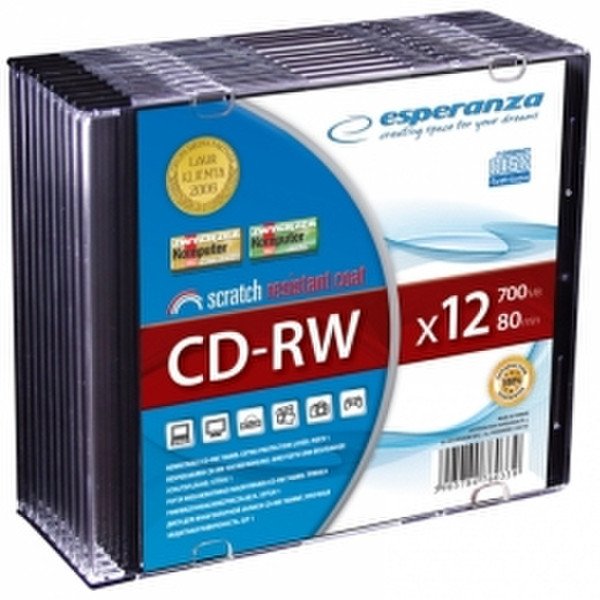 Esperanza 2070 CD-RW 700MB 10Stück(e) CD-Rohling