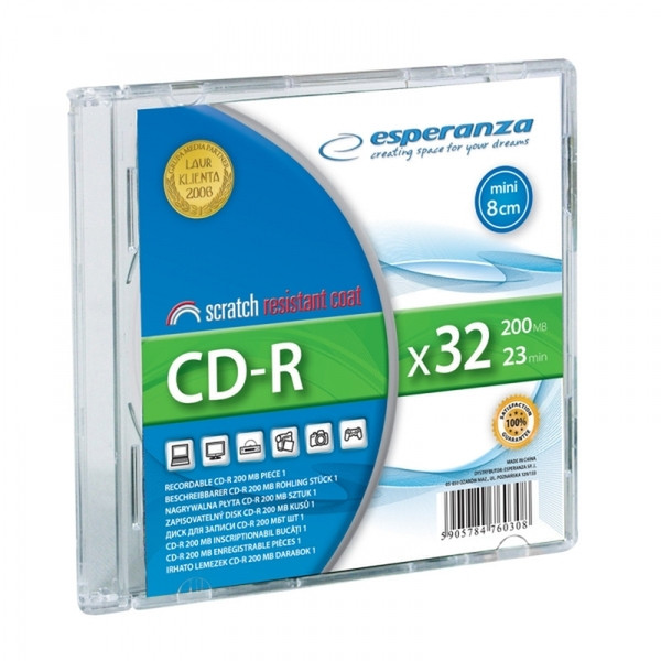 Esperanza 2081 CD-R 200MB 1pc(s) blank CD