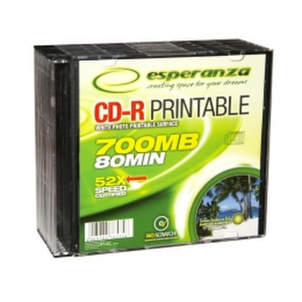 Esperanza 2180 CD-R 700МБ 10шт чистые CD