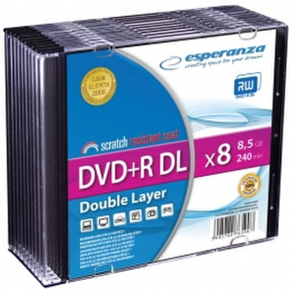 Esperanza 1299 8.5GB DVD+R DL 10pc(s) blank DVD