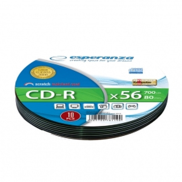 Esperanza 2003 CD-R 700МБ 10шт чистые CD