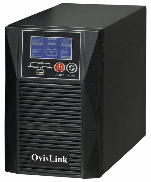 OvisLink TITANIUM 1K-IT Double-conversion (Online) 1000VA Tower Black uninterruptible power supply (UPS)