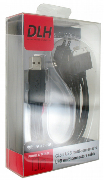 DLH DY-TU1975B USB Schwarz Schnittstellenkabeladapter