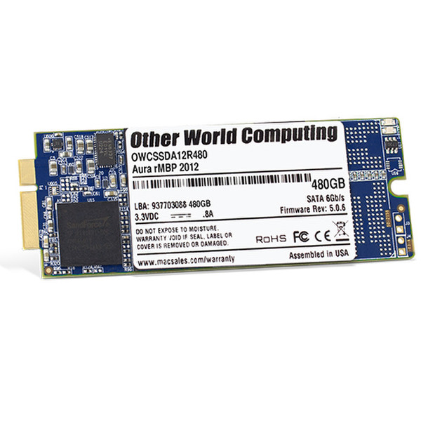 OWC Aura 6G 480 GB Serial ATA III
