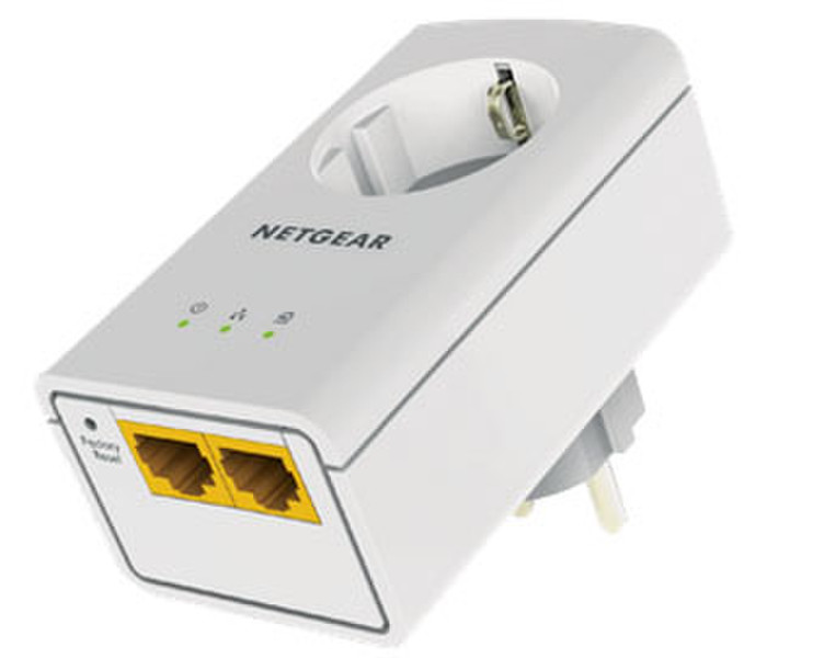 Netgear XAVB5622 500Mbit/s Eingebauter Ethernet-Anschluss Weiß PowerLine Netzwerkadapter
