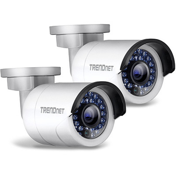 Trendnet TV-IP320PI2K IP security camera Вне помещения Пуля Белый камера видеонаблюдения
