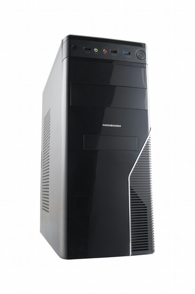 Modecom STEP 3 Midi-Tower Black,Silver computer case