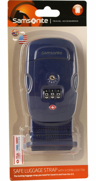 Samsonite U2311009 1820мм Синий багажный ремень