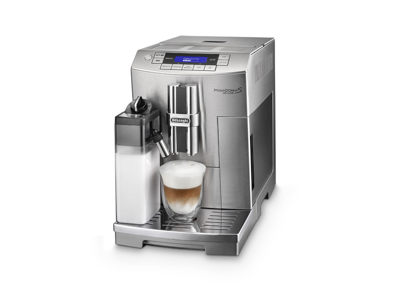 DeLonghi PrimaDonna S DeLuxe ECAM 28.465.M Pod coffee machine 2L 14cups Stainless steel