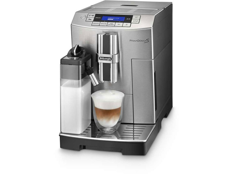 DeLonghi PrimaDonna S ECAM 28.465.MB Pod coffee machine 1.8L 14cups Stainless steel