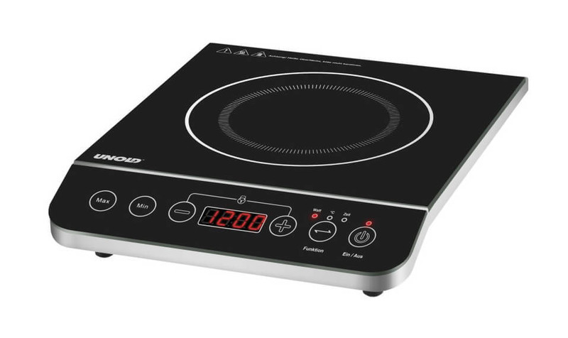 Unold 230.066 Tabletop Induction Black,Stainless steel hob