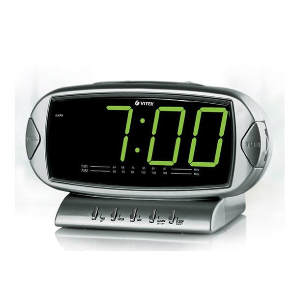 Vitek VT-3512 GY Clock Digital Silver
