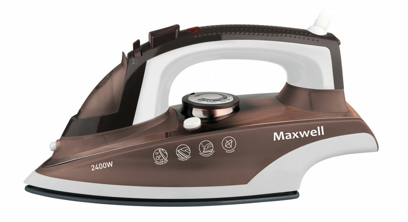 Maxwell MW-3024 ВN Dry & Steam iron Ceramic soleplate 2400W Brown