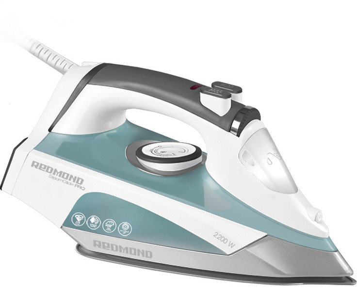 REDMOND RI-S220 Dry & Steam iron Stainless Steel soleplate 2200W Blue iron