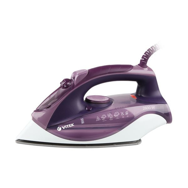 Vitek VT-1236 VT Steam iron Ceramic soleplate 2600W Violet,White iron