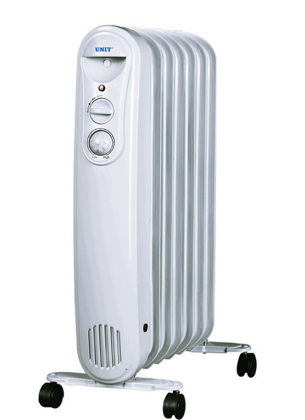Unit UOR 723 Floor 1500W White Oil electric space heater