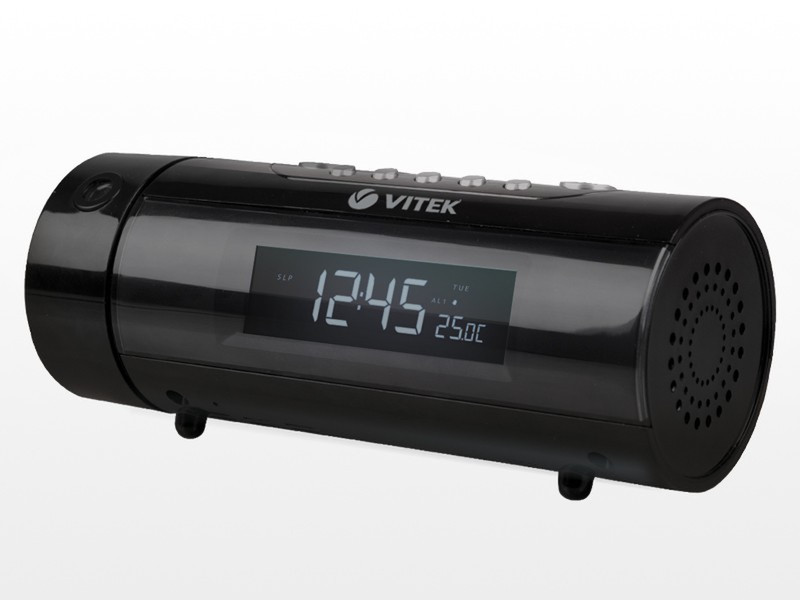 Vitek VT-3527 BK Uhr Analog Schwarz Radio