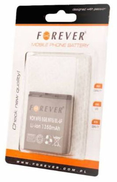 Forever FO-NOK-BL-6F Lithium-Ion 1350mAh rechargeable battery
