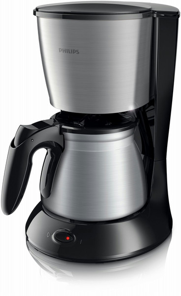 Philips Daily Collection HD7469/20 freestanding Drip coffee maker 1.2L 15cups Black,Metallic coffee maker
