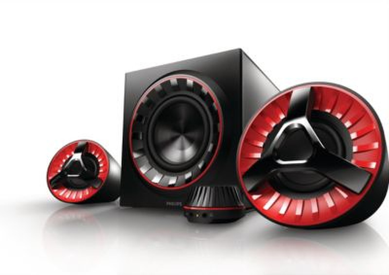 Philips SPA7380/37 2.1channels 60W Black,Red speaker set