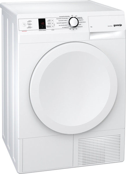 Gorenje D845B Отдельностоящий Фронтальная загрузка 8кг B Белый