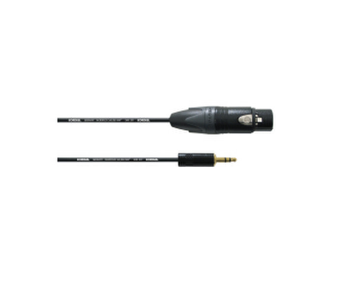 Cordial CPM 1.5 FW-BAL 1.5m 3.5mm XLR (3-pin) Schwarz Audio-Kabel
