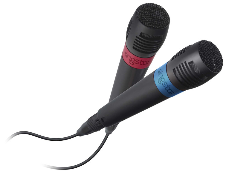 Bigben Interactive PS4DUALMICRO Game console microphone Verkabelt Schwarz, Blau, Rot Mikrofon