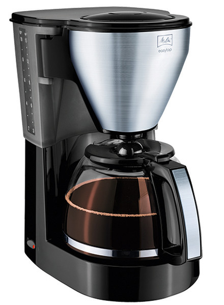 Melitta EasyTop Drip coffee maker 15cups Black,Stainless steel